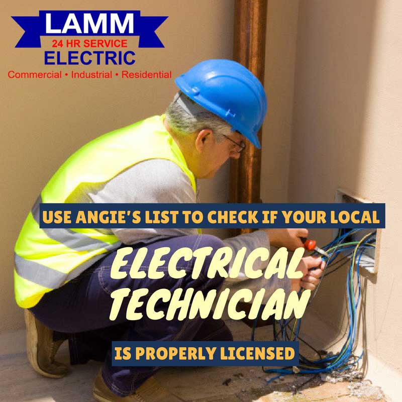 Use Angie’s List to Check if Your Local Electrical Technician Is Properly Licensed